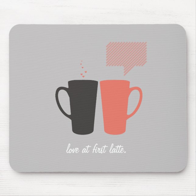 Mousepad Suporte personalizável para mouse "Love at First L (Frente)