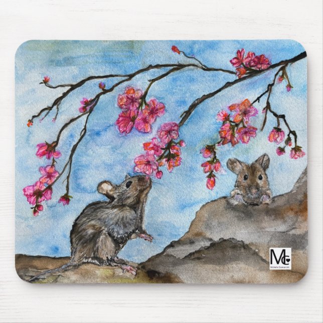 Mousepad SuporteDeMouse Design Original Aquarela (Frente)