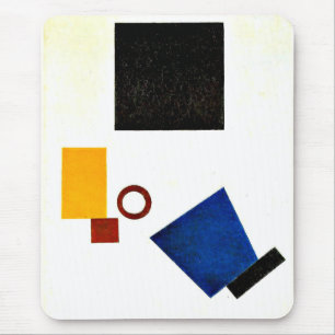 Mousepad Suprematismo. autorretrato em duas dimensões