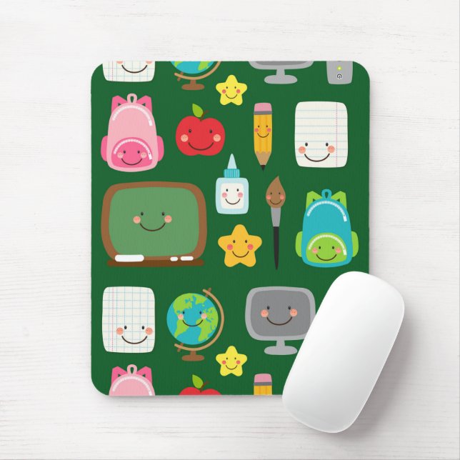 Mousepad Suprimentos de sala de aula Kawaii de volta às aul (Com mouse)