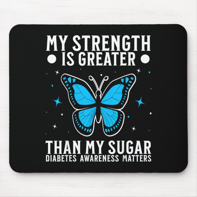 Mousepad Suprt Diabetes Awareness Month Diabetes For Women  (Frente)