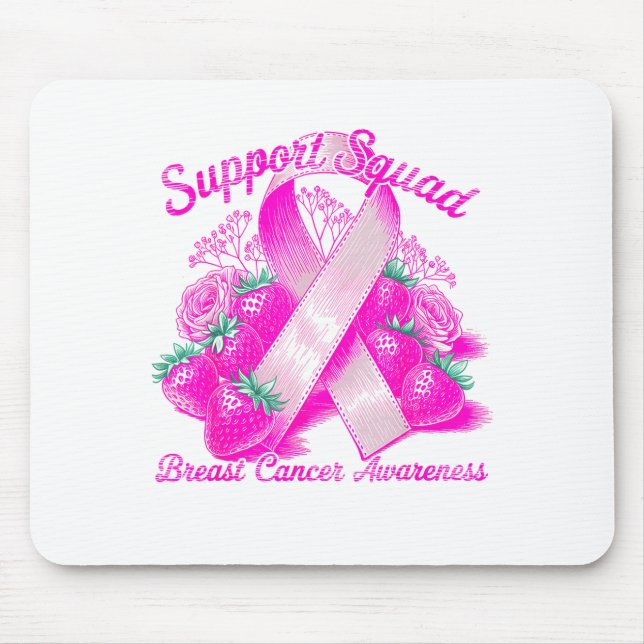 Mousepad Suprt Squad Breast Cancer Awareness Nk Ribbon Wome (Frente)