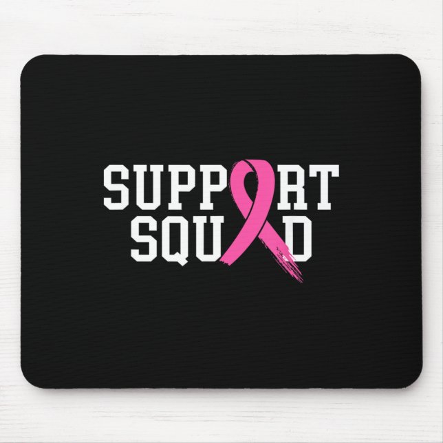 Mousepad Suprt Squad Mês de Conscientização do Câncer de Ma (Frente)