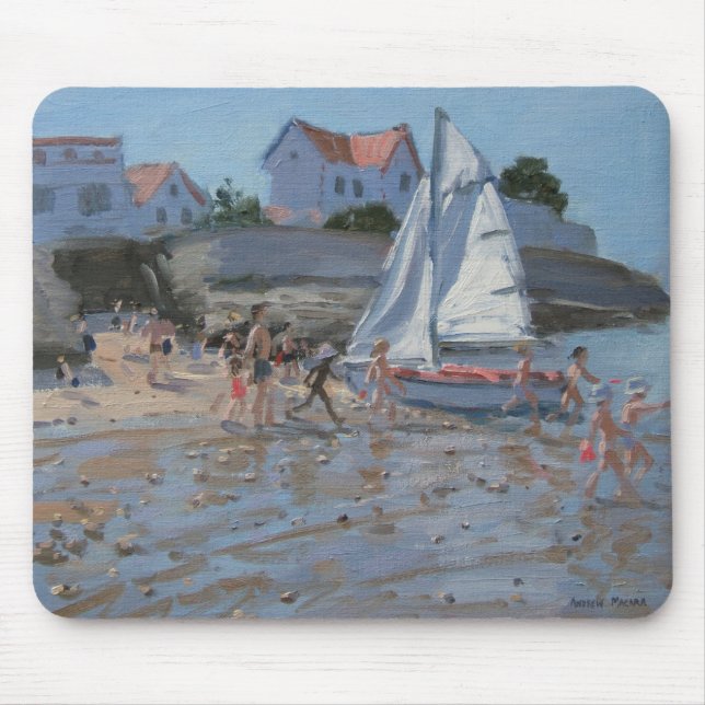 Mousepad Sur branco Mer France de Palais do veleiro (Frente)