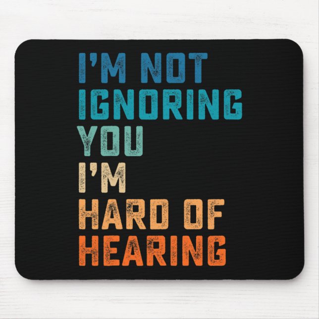 Mousepad Surdo Antigo Deficiente Auditivo Língua de Sinais  (Frente)