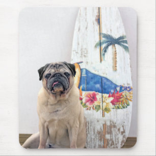 Mousepad Surf Pug