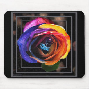 Mousepad Surfar na Rosa do arco-íris