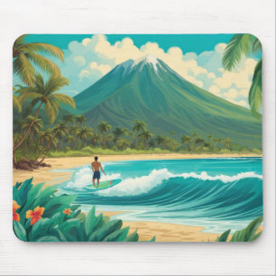 Mousepad Surfer Retro no Havaí