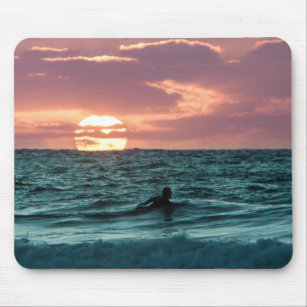 Mousepad Surfer Sunset de Praia   Esporte