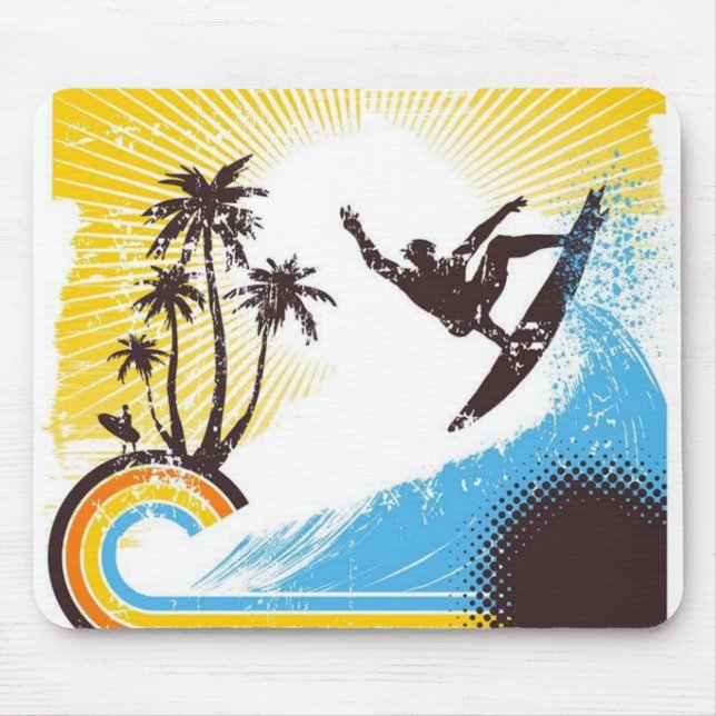 Mousepad "Surfin'" a rede (Frente)