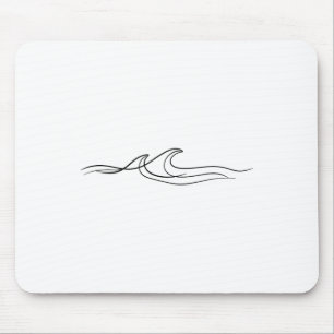 Mousepad Surfista de água do oceano de surfe de onda minima