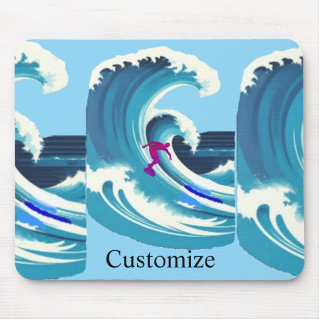 Mousepad Surfista de Grandes Ondas Thunder_Cove (Frente)