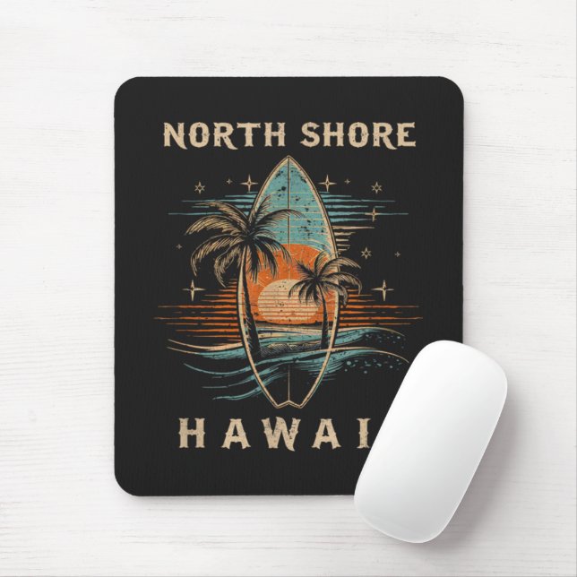 Mousepad Surfista North Shore Havaí (Com mouse)