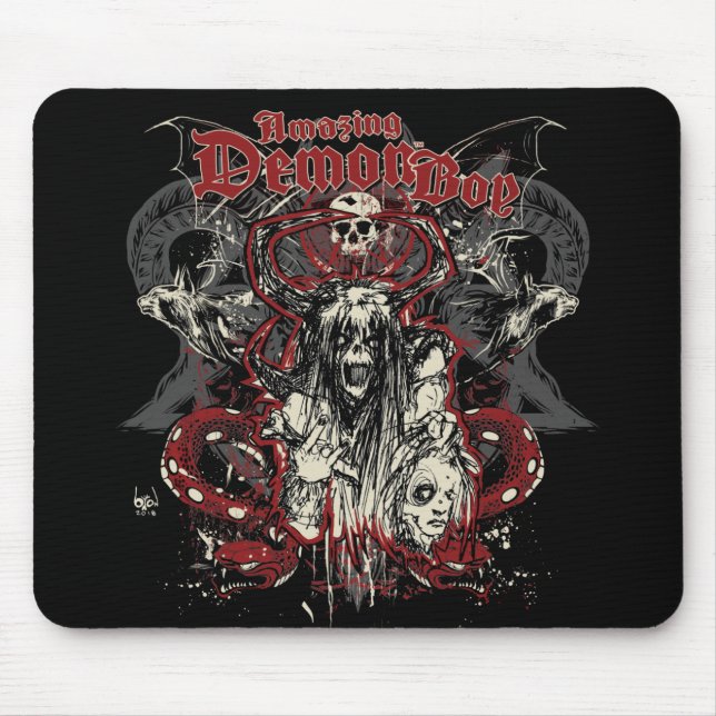 Mousepad Surpreendente Garoto Demônio Levanta o Pad do Rato (Frente)