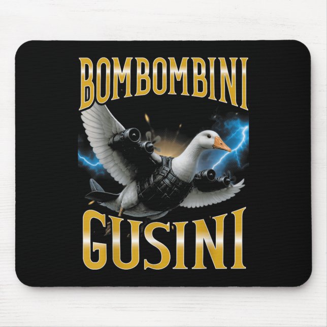 Mousepad Surreal italiano Brainrot Meme Bombombini Gusini F (Frente)