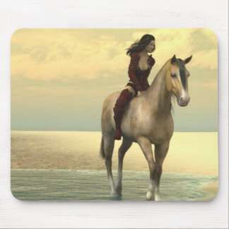 Mousepad Surreality - menina em um cavalo