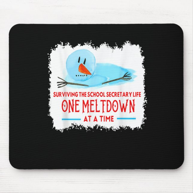 Mousepad Surviving The School Secretary Life Snowman Christ (Frente)
