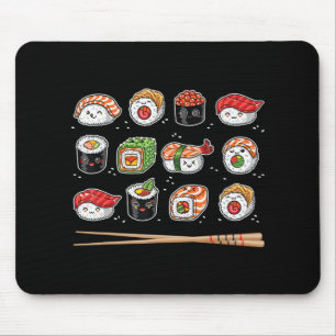 Mousepad Sushi Anime Kawaii Comida japonesa Lover Otaku Man