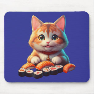 Mousepad Sushi Cat