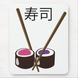 Mousepad Sushi Chopsticks Japoneses
