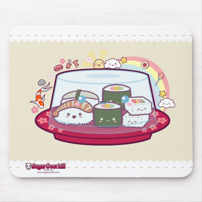 Mousepad Sushi de Kawaii (Frente)