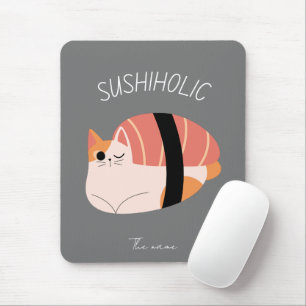 Mousepad sushiholic, sushi cat