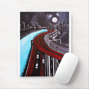 Mousepad Suspenso sobre a pintura azul por Alfred Fox