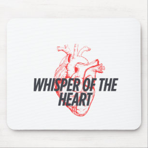 Mousepad Sussurro do Coração - Elegante Minimalista