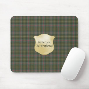 Mousepad Sutherland Old Weathered Original Scottish Tartan