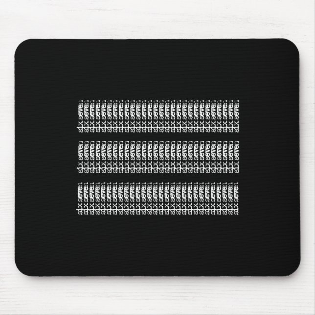 Mousepad Sutil 67 Seis Sete Brainrot _4  (Frente)