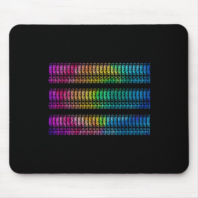 Mousepad Sutil 67 Seis Sete Brainrot Mensagem Oculta Gen Al (Frente)