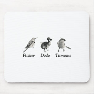 Mousepad Sutil Animal, Flicker Dodo Titmouse