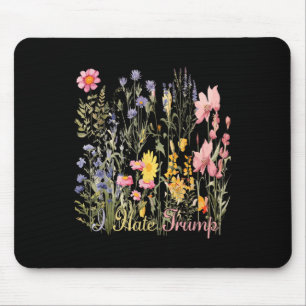Mousepad Sutil Odeio Trump Flores Selvagens Trump Hater Nun