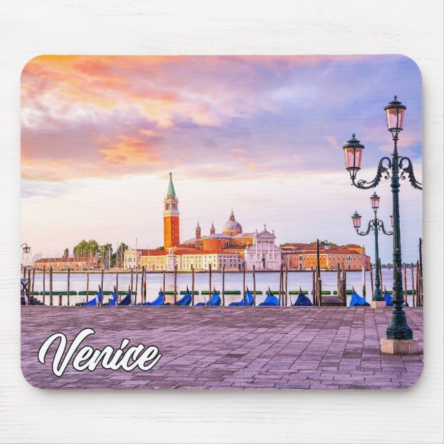 Mousepad Suunset Sobre Veneza, Itália (Frente)