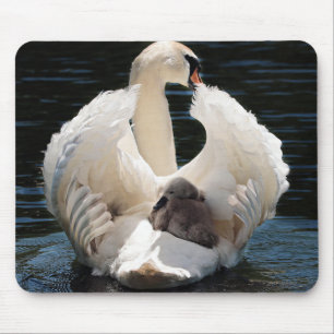 Mousepad swan branco