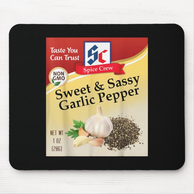Mousepad Sweet &amp; Sy Garlic Pepper Condiment Sce Group M (Frente)