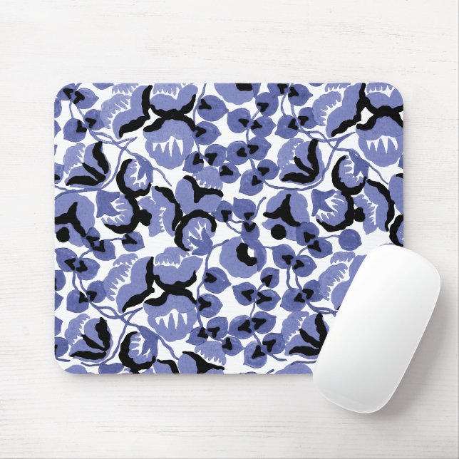 Mousepad Sweet Pea (Periwinkle) Fine Art (Com mouse)