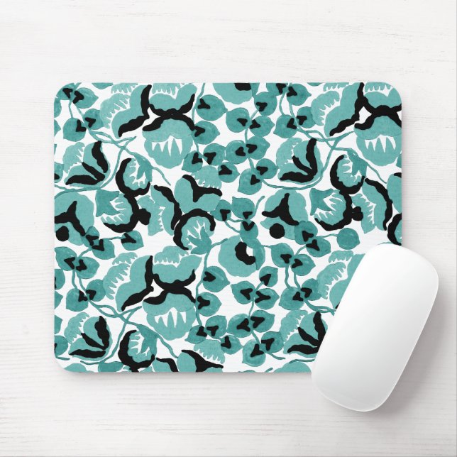 Mousepad Sweet Pea (Teal) Fine Art (Com mouse)