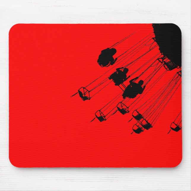 Mousepad Swings e rotundas - Vermelho (Frente)