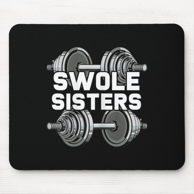 Mousepad Swole Sisters Powerinclusive Gym Workout Swole Gai (Frente)
