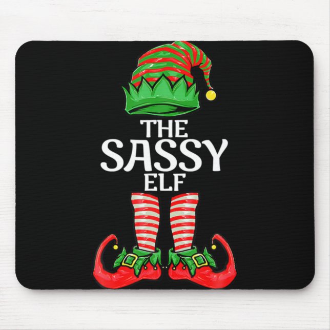 Mousepad Sy Elf Christmas Family Matching Group T Shirt  (Frente)