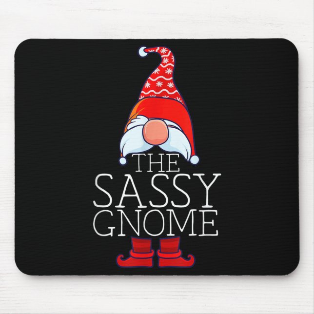 Mousepad Sy Gnome Family Matching Group Christmas Outfits P (Frente)