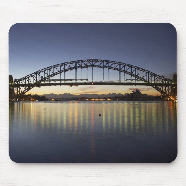 Mousepad Sydney Harbor Bridge e Sydney Opera House em (Frente)