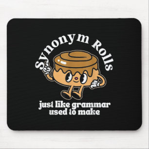 Mousepad Synonyls Rolls Grammar Pun Estilo Vintage