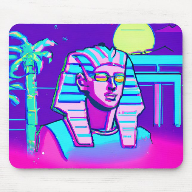 Mousepad Synthwave Pharaoh (Frente)