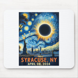 Mousepad Syracuse New York Total Solar Eclipse 2024 Starry