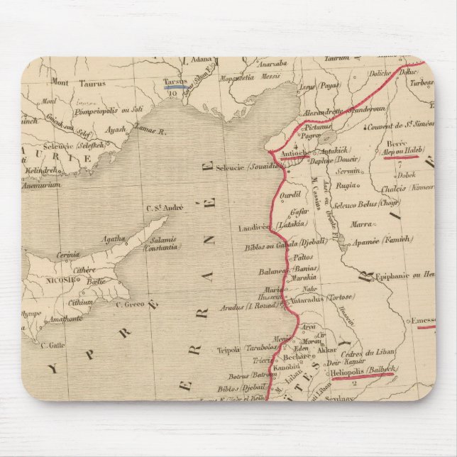 Mousepad Syrie et de la Palestine, 624 ans apres JC (Frente)