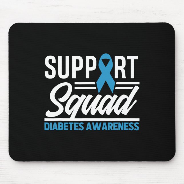 Mousepad T1D Guerreiro T2D Suporta Sensibilização para a Di (Frente)