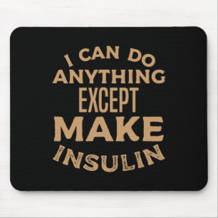 Mousepad T1d Homens com Sensibilização para a Diabetes Tipo