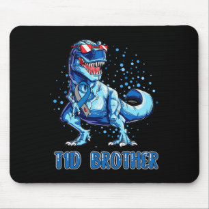 Mousepad T1D Irmão Tipo 1 Diabetes Fita T Dinossauro Rex